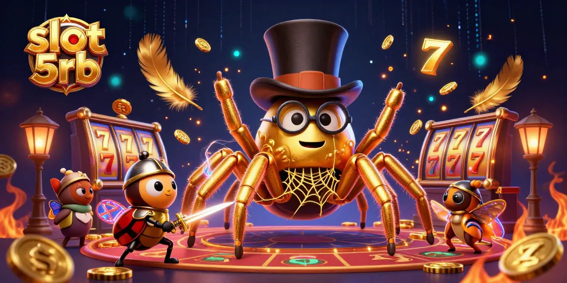 Engage in thrilling gameplay at slot 5rb with dynamic characters in a vibrant casino environment.