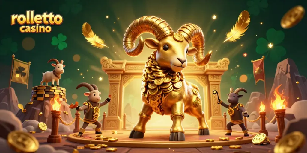 Experience exciting gameplay at rolletto casino with a vibrant and dynamic 3D casino scene.