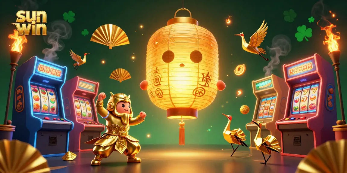 Experience the thrill of gameplay with sun win gaming elements shimmering in a vibrant night market scene.