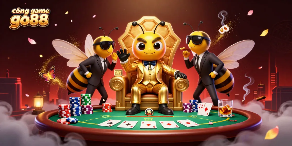 Engage in thrilling gaming at cổng game go88 with a lively 3D gambling scene filled with excitement.